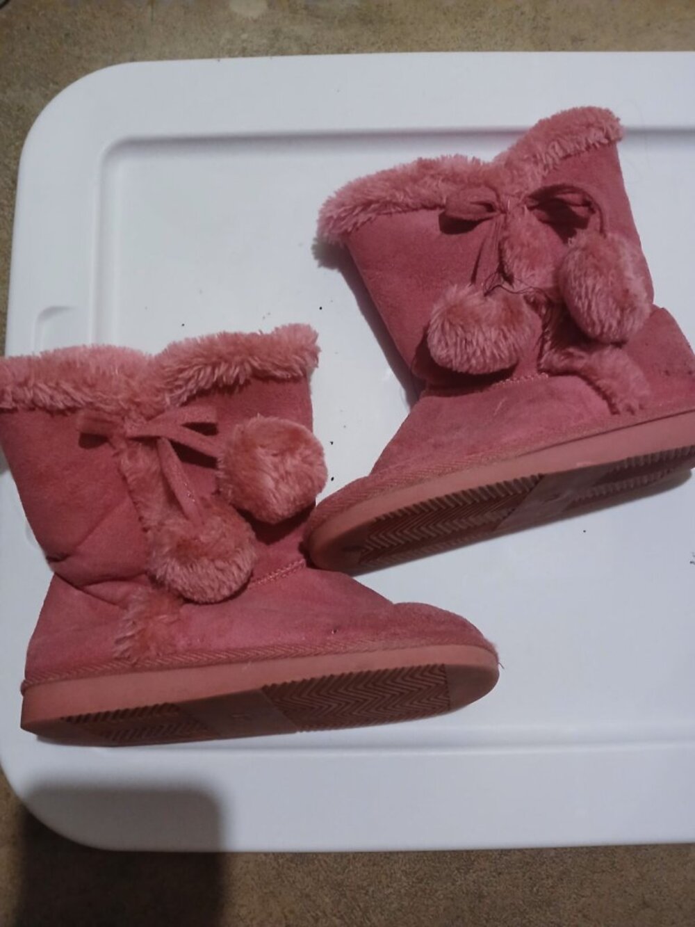Girls Pink Winter Boots 13